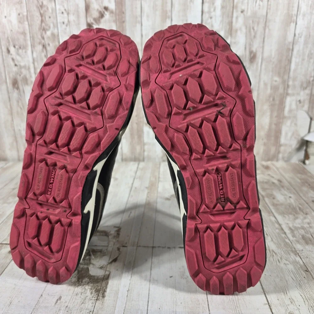 Red Wing 2339 Womens Black Grey Pink Safety Toe Work Shoes Sneakers Size 8.5
